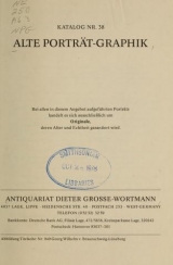 Cover of Alte Porträt-Graphik