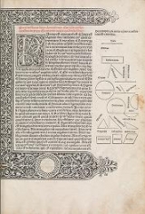 Cover of Preclarissimus liber elementorum Euclidis perspicacissimi in artem geometrie incipit qu afoelicissime