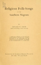 Cover of Religious folk-songs of the Southern negroes 