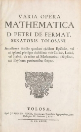 Cover of Varia opera mathematica