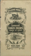 Cover of Moore's superfine coach and car colors  a line of colors of exceptional merit ground to the last degree of fineness - quick-drying, perfect flatting a