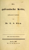 Cover of Die galvanische Kette