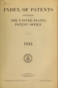 Cover of Index of patents issued from the United States Patent Office