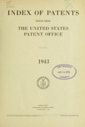 Cover of Index of patents issued from the United States Patent Office