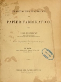 Cover of Praktisches Handbuch der Papier-Fabrikation 