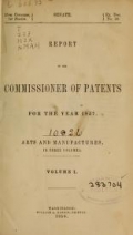 Cover of Report of the Commissioner of Patents for the year