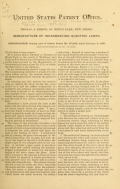 Cover of U.S. patents issued to Thomas A. Edison from 1883-88