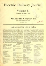 Cover of Electric railway journal