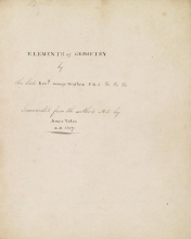 Cover of Elements of geometry