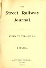 Cover of The Street railway journal