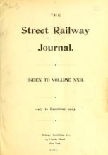 Cover of The Street railway journal