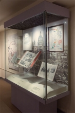 books in exhibitions case
